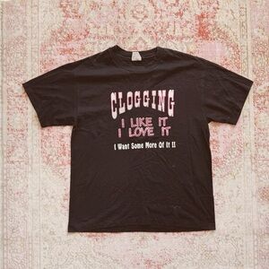 Hanes Heavyweight, Vintage Graphic T-Shirt “I like it I love it”